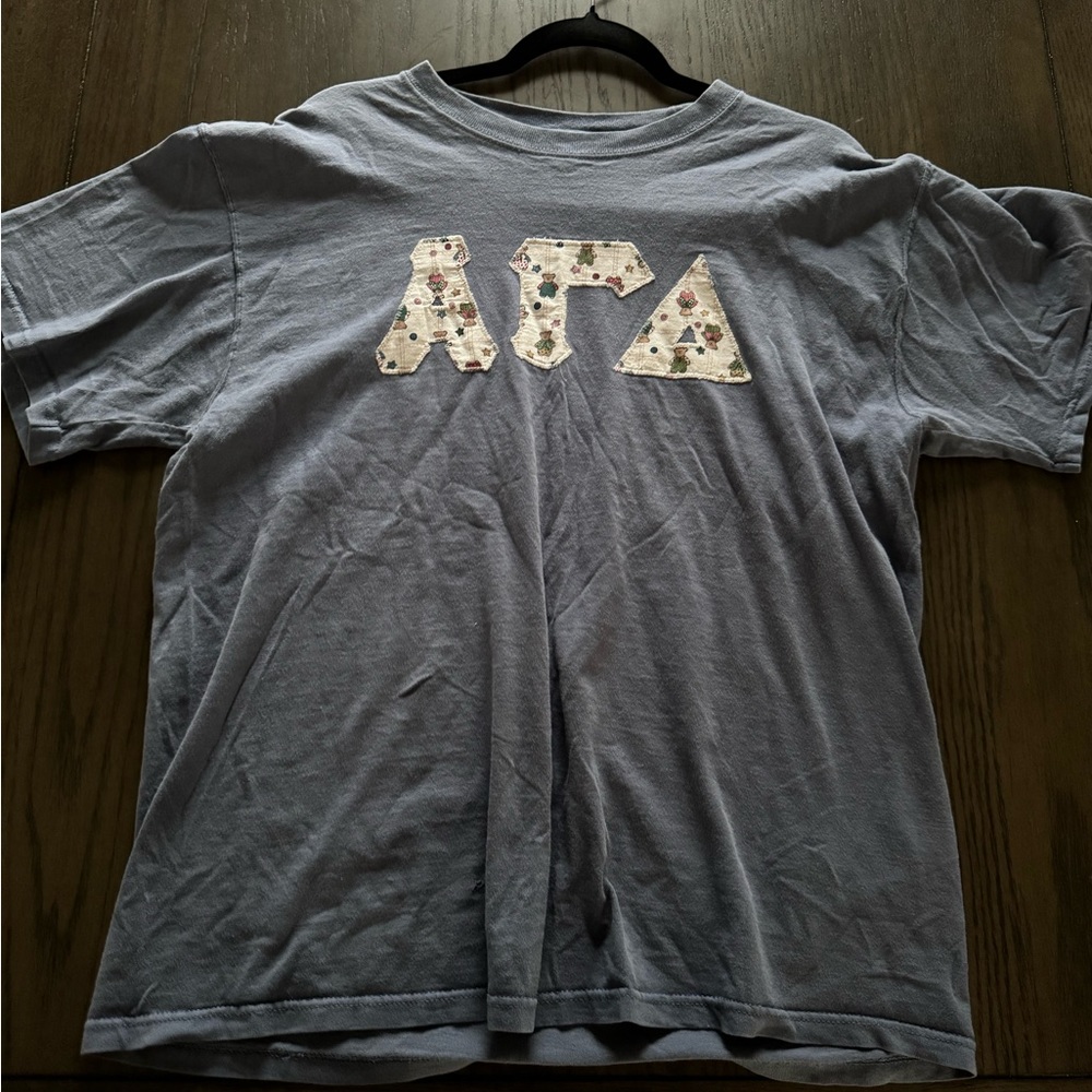 Embroidered Alpha Gamma Delta T-Shirt | AGD | ΑΓΔ